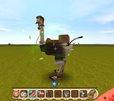 迷你世界怎么养鸵鸟